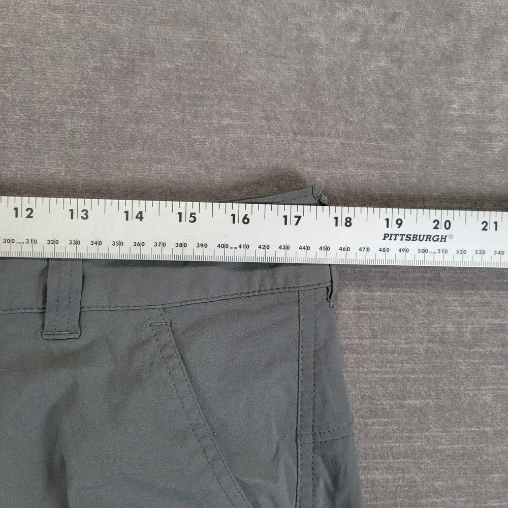 Columbia Men Outdoor Pants Size 12 Short Gray Omni Shield Water Repellent Hiking